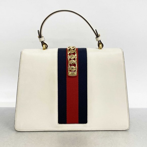 Gucci Sylvie handbag 431665 leather ivory women's - Picture 11 of 11